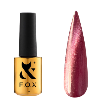 F.O.X Gel Polish Cat Eye Red, 7 ml