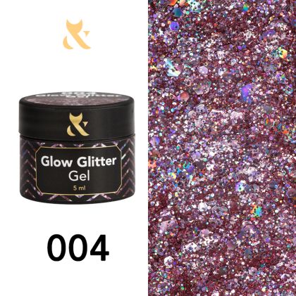 Гел лак Glow Glitter Gel 004
