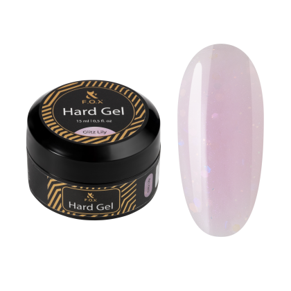 F.O.X Hard gel Glitz Lily, 15 ml