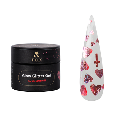 F.O.X Glow Glitter Gel Love Edition 013, 5 ml