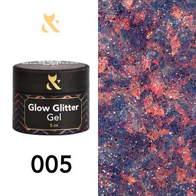 Гел лак Glow Glitter Gel 005