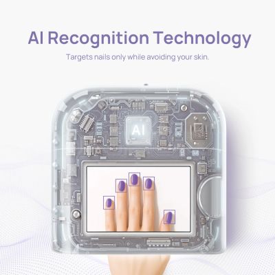 O Nail иновативна лампа с изкуствен интелект- бяла