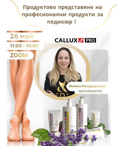 Онлайн продуктов семинар Callux 25.05.26год.