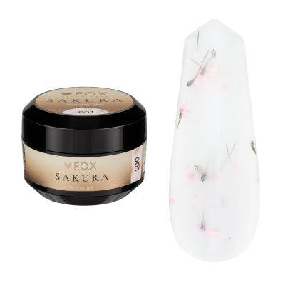 Изграждащ гел F.O.X Builder gel Sakura 001, 15 ml