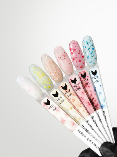 Изграждащ гел F.O.X Builder gel Sakura 002, 15 ml