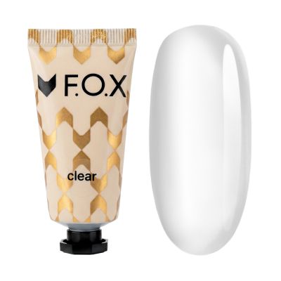Поли гел F.O.X Nano Poly Gel Clear (туба), 15ml