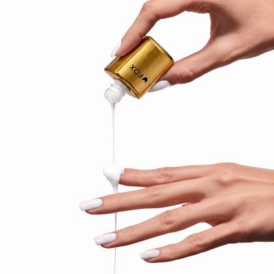 Гел лак F.O.X gel-polish Ultra White, с Кератин 9ml