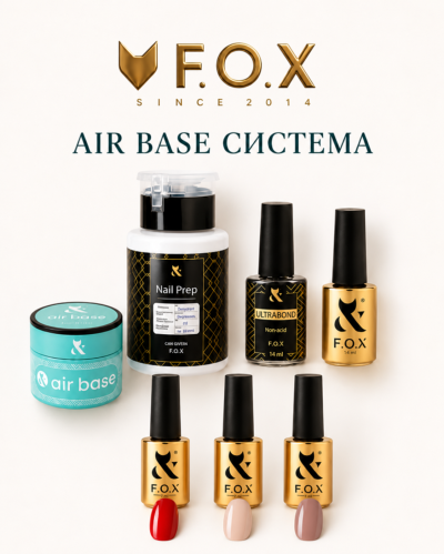 F.O.X AIR BASE -Възстановяваща система за тънки, препилени и разслояващи се нокти